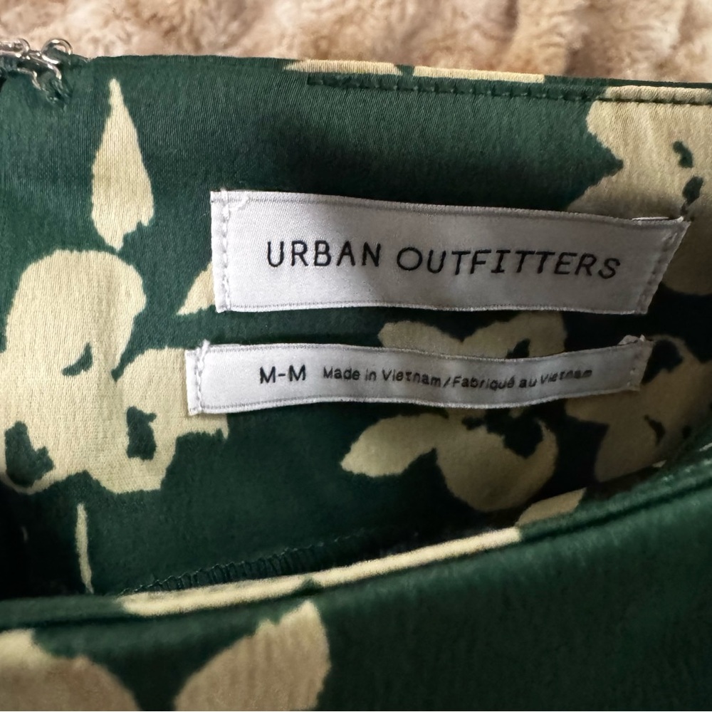 Urban Outfitters Green Floral Skirt